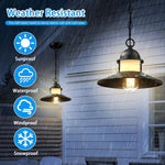 2 pack pendant lights black hanging light metal porch light