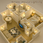 Set of 2 mounted light gold wall light brass,glass powered light