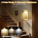 3pcs picture light gold display light plastic wall light