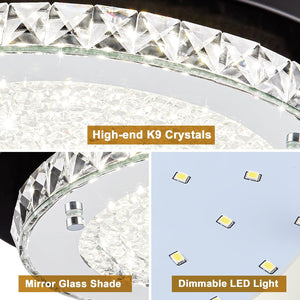 Led ceiling light black flush mount light glass, metal, crystal hallway lights