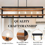 6-lights dining room light brown pendant lights metal chandelier light