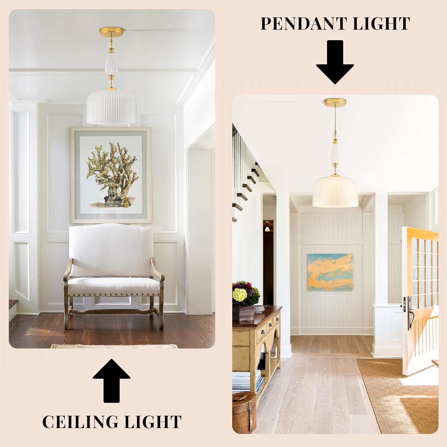 Adjustable pendant lights milk white kitchen island lights metal/glass/ceramics hanging lamp