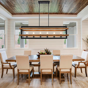 6-lights dining room light brown pendant lights metal chandelier light