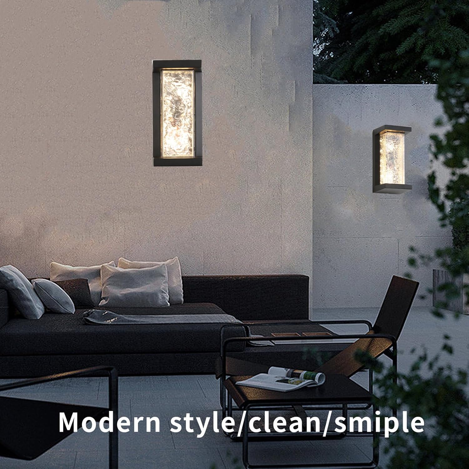 3-color modern porch light black fixtures light aluminum wall lights