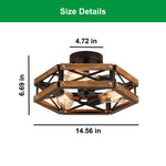 3 Light light bulbs oak , black light fixture wood ceiling light