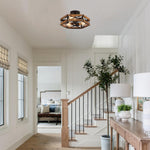 3 Light light bulbs oak , black light fixture wood ceiling light