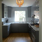 3 Light semi light wood bedroom light wood  ceiling lighting