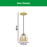 1 Light dining room chandelier gold light bulb glass   pendant light