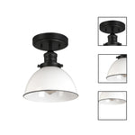 1 Light flush mount matte black ceiling light alloy steel led ceiling light