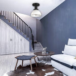 1 Light flush mount matte black ceiling light alloy steel led ceiling light