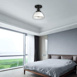1 Light flush mount matte black ceiling light alloy steel led ceiling light