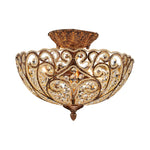 4 Lights bulbs light bronze ceiling light aluminum, Crystal bedroom ceiling fixtures