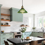 1 Light corridor light green bulbs light glass pendant light