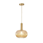 11.6” Dining room lighting green pendant lights glass, metal island lights