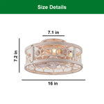 LED lights on ceiling fan white and gold low profile ceiling metal bedroom fans ceiling