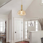 11.81” Bedroom lights gold bulbs light glass, metal pendant light fixtures