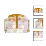 14.1’’ Light bulb gold light fixture glass, iron, metal ceiling light