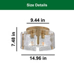 14 Inch light fixture gold ceiling lighting  metal light for the kitchen