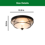 2 Light kitchen light fixtures black bronze lights ceiling led glass, metal flush mount light