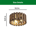 3 Light light fixture wood lights on a ceiling metal, wood light for the kitchen