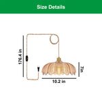 Modern bulbs light gold light fixture glass plug in pendant light