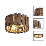 3 Light light fixture wood lights on a ceiling metal, wood light for the kitchen