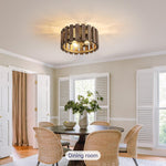 3 Light light fixture wood lights on a ceiling metal, wood light for the kitchen