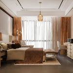 11” Kitchen lighting gold bulbs light glass, metal pendant light