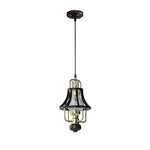 Farmhouse dining room chandeliers black, brass color pendant lights glass, iron, metal, wood hanging light