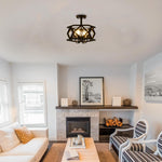 4 Light light bulb black ceiling light metal kitchen ceiling light