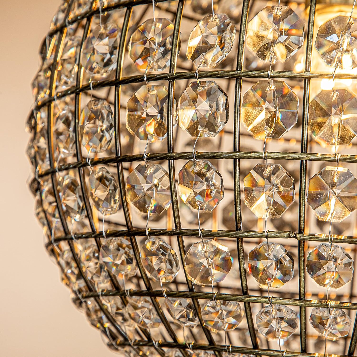 1-light chandelier light gold bedoom light iron,crystal pendant light