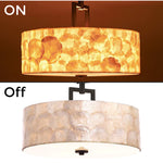 3-Light  shell chandelier Oil-Rubbed Bronze hall lights ceiling mount Metal coastal lighting fixtures