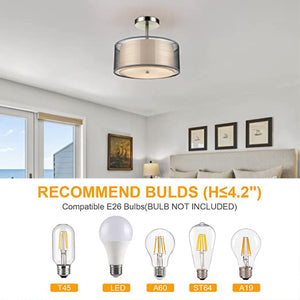 3-Light ceiling lamps for bedrooms Gray kitchen ceiling lights Metal ceiling light fixture modern