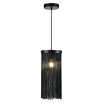 Cylinder pendant lights for kitchen mini matt black vintage hanging light fixture