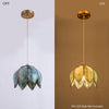 Decor lotus brass pendant light fixture farmhouse pendant chandelier