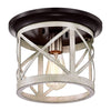 Farmhouse flush mount light farmhouse cage drum ceiling lamp