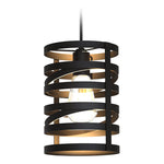 Farmhouse industrial pendant lamp black cage hanging pendant light fixture