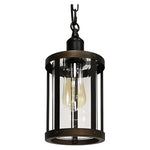 Farmhouse pendant lighting for kitchen rust vintage cage pendant lamp
