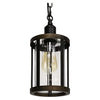 Farmhouse pendant lighting for kitchen rust vintage cage pendant lamp