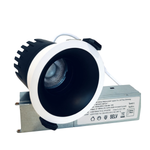 3.27-Inch Recessed LED Downlight, 4 Pack, Adjustable Tilt, 8W–12W and 5 CCT Selectable, 36° Beam, CRI 90+, Deep Anti-Glare, Triac Dimmable, White Trim with Junction Box Driver (Matte Black Surface)