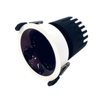 3.27-Inch Recessed LED Downlight 4 Pack, Bright Black Reflector, Adjustable Tilt, 8W–12W and 5 CCT Selectable, 36° Beam, CRI 90+, Deep Anti-Glare, White Trim, Triac Dimmable, with Junction Box Driver (Bright Black Surface)
