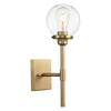 Glass globe wall sconce industrial wall light fixture