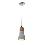 Industrial Concrete pendant light wood pendant lamp