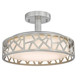 LED semi flush mount ceiling light acrylic ceiling lamp with nickel finish