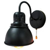 Loft pull switch wall sconce farmhouse black gooseneck wall lighting