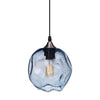 Modern glass pendant light nickel hanging light