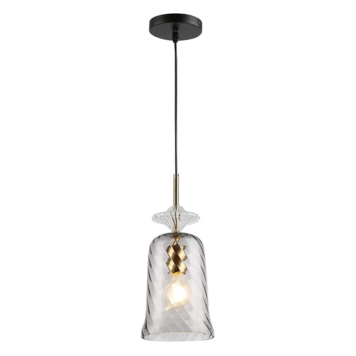 Modern pendant lighting adjustable hanging island light with glass shade