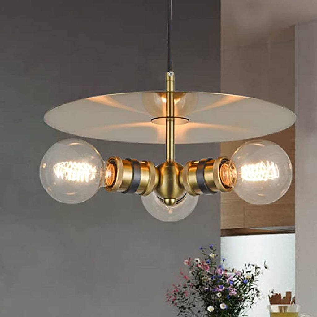 Gold kitchen pendant light 3 chandelier light fixture Adjustable Kitchen Island Light