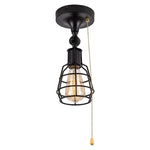 Oil Black light fixture with pull chain 1 Light pull light fixture Industrial pull chain light