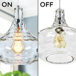 11inc glass pendant light Nickel vintage light fixtures Modern Fixture